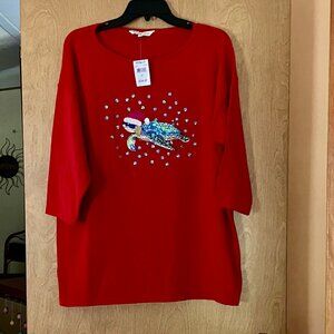 NWT Womens Nautical Christmas sweater